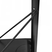 Soozier Basketball Hoop Stand Outdoor, 4.4–10 ft Single Hand Rotation Adjustable with Shatterproof Backboard & Weight Bag(m-10)