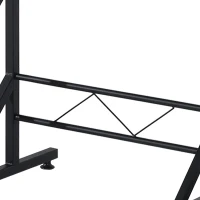 HOMCOM Computer Desk with Keyboard Tray, Writing Desk with Drawer, Workstation for Home Office, Black (35.4"Lx19.7"Wx39.4"H)(m-12)