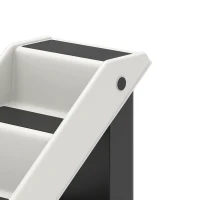 PawHut Dog Stairs for Small Dogs, 14.5" H Foldable Pet Ramp with 3 Non-Slip Steps for High Beds or Sofas(m-10)