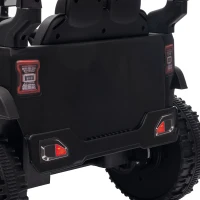 Qaba 12V Electric Car for Kids with Remote, Dual Motors, Rear Suspension, Soft Start, Music, Lights for 3-8 Years, Black(m-11)