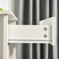 HOMCOM Farmhouse Sideboard Cabinet with Barn Doors Kitchen Buffet Cabinet with Drawer and Adjustable Shelf Stone White Wash(m-8)