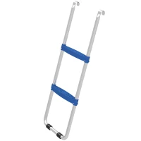 Soozier Trampoline Ladder, 2-Steps with Horizontal Wide Steps, Universal Hook, Galvanized Steel Frame, 330LBS Load Capacity(m-2)