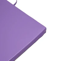 Soozier 4'x8'x2' Folding Gymnastics Tumbling Mat, Exercise Mat with Carrying Handles for Yoga, MMA, Martial Arts, Purple(m-7)