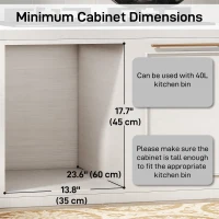 HOMCOM Pull Out Trash Can Under Cabinet, 10.6 Gallon (40L) Slide Out Garbage Can with 2 Removable Compartments, Black(m-6)