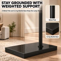HOMCOM Arc Floor Lamp, Standing Lamp with Adjustable Linen Shade, 90° Tilt and Swivel Shade, Height-Adjustable, Black(m-6)