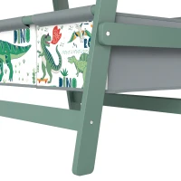 Qaba Art Easel for Kids, 3-in-1 Double-Sided Kids Easel with Chalkboard, Whiteboard, Paper Roll, 2 Storage Bins for 3-8, Green(m-12)