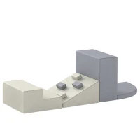 Qaba Soft Play Set, 4-Piece Climbing Blocks for Baby, Indoor Soft Play Toys with PU Leather(m-9)