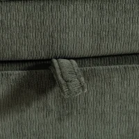 HOMCOM Sectional Sofa Bed, 113" U Shaped Pull Out Sleeper Sofa Bed with Dual Storage Chaises, Wide and Deep Seat, Green(m-9)