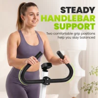 Soozier Twist Stepper Exercise Machine with Adjustable Resistance, LCD Screen - White & Green(m-7)
