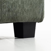 HOMCOM Sectional Sofa Bed, 113" U Shaped Pull Out Sleeper Sofa Bed with Dual Storage Chaises, Wide and Deep Seat, Green(m-12)