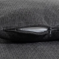 HOMCOM Sectional Sofa Bed, 113" U Shaped Pull Out Sleeper Sofa Bed with Dual Storage Chaises, Wide and Deep Seat, Dark Grey(m-11)