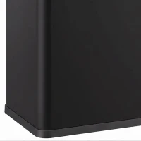 HOMCOM Automatic Trash Can, 15.8Gal / 60L Touchless Garbage Can with Dual Compartments, Stainless Steel, Black(m-10)