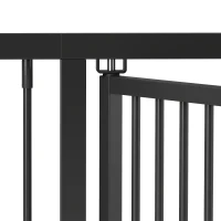 PawHut 71" Extra Tall Cat Gate,  29"-39" Wide Pet Gate with No Drilling, Narrow Spacing, Pull-Ring Latch, 2 Extension Kits(m-11)