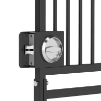PawHut 71" Extra Tall Cat Gate,  29"-39" Wide Pet Gate with No Drilling, Narrow Spacing, Pull-Ring Latch, 2 Extension Kits(m-12)
