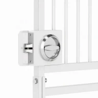 PawHut 71" Extra Tall Cat Gate,  29"-39" Wide Pet Gate with No Drilling, Narrow Spacing, Pull-Ring Latch, 2 Extension Kits(m-12)