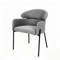 Modern 4-Piece Dining Chairs with High-Density Foam, Comfortable Side Chairs for Kitchen Living Room, 23'' L x 23" W x 31.5" H, Light Gray(m-2)