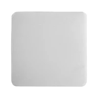 Modern Large Square Ottoman with Faux Leather and Hidden Storage, Versatile Coffee Table for Living Room, 30.5'' L x 30.5" W x 17.5" H, White(m-7)
