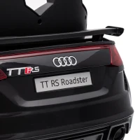 Qaba 12V Ride on Car for Kids, Audi TT RS Licensed Electric Car with Remote Control, Dual Motors, for 2-3 Years, Black(m-12)