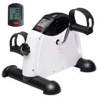 Soozier Portable Mini Exercise Bike Desk Pedal Indoor Cycle Fitness Hand Foot Exercise Machine w/ LCD Display(m-2)