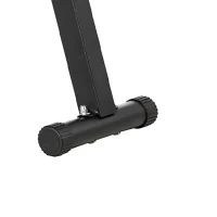 Soozier Adjustable Weight Bench, Foldable Bench Press with Barbell Rack and Dip Station for Home Gym, Strength Training Multiuse Workout Bench, Black(m-12)