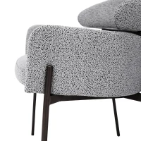 Modern 4-Piece Dining Chairs with High-Density Foam, Comfortable Side Chairs for Kitchen Living Room, 23'' L x 23" W x 31.5" H, Light Gray(m-4)