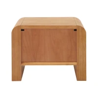 Minimalist Modern Nightstand Set of 2 with Black Metal Handles, Wooden Bedside Storage Tables for Bedroom, 28.5'' L x 15.5'' W x 23.5'' H, Brown(m-8)