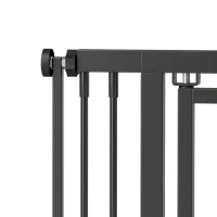 PawHut 71" Extra Tall Cat Gate,  29"-39" Wide Pet Gate with No Drilling, Narrow Spacing, Pull-Ring Latch, 2 Extension Kits(m-10)
