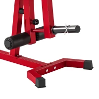 Soozier 3-in-1 Leg Extension and Curl Machine, 660LBS Heavy Duty Adjustable Weight Bench with Leg Developer, Red(m-9)