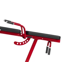Soozier 3-in-1 Leg Extension and Curl Machine, 660LBS Heavy Duty Adjustable Weight Bench with Leg Developer, Red(m-12)