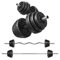 Soozier 3-in-1 Adjustable Dumbbell Set, 110 lb Weights Dumbbells Set for Home Gym with Non-Slip Grip(m-13)