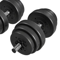 Soozier 3-in-1 Adjustable Dumbbell Set, 110 lb Weights Dumbbells Set for Home Gym with Non-Slip Grip(m-9)