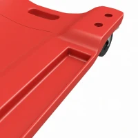 HOMCOM 40" Mechanic Creeper, 330 LBS Capacity, Low Profile, Padded Headrest, 2 Tool Trays, 6 Casters for Auto Repair, Red(m-11)