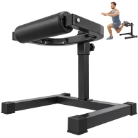 Soozier 7-Level Adjustable Squat Machine with Non-Slip Foot Pads for Lower Body Strength Training(m-13)