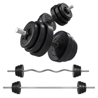 Soozier 3-in-1 Adjustable Dumbbell Set, 110 lb Weights Dumbbells Set for Home Gym with Non-Slip Grip(m-2)