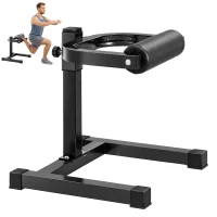 Soozier 7-Level Adjustable Squat Machine with Non-Slip Foot Pads for Lower Body Strength Training(m-2)