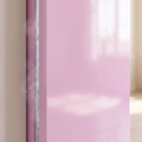 HOMCOM Compact Upright Freezer, 2.1 Cubic Feet Mini Freezer with Reversible Door, 2 Shelves, Adjustable Temperature, Pink(m-11)
