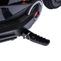 Qaba 24V Kids Electric Motorcycle with 180W Brushless Motor, Suspension, Soft Start, 12" Rubber Tires for 6+ Years, Black(m-10)