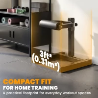 Soozier 7-Level Adjustable Squat Machine with Non-Slip Foot Pads for Lower Body Strength Training(m-7)