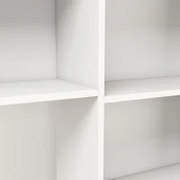 HOMCOM Modern Corner Computer Desk, L Shaped Desk with Storage Shelves for Home Office, Bedroom, White(m-10)