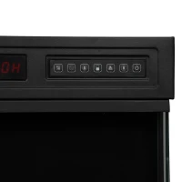 HOMCOM 36" Electric Fireplace Insert, Wall Recessed, Freestanding 1500W 3-Sided Linear Fireplace Heater with Adjustable Flame(m-10)