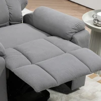 HOMCOM Lift Chair, Upholstered Electric Recliner Chair with Remote Control and Side Storage Pockets for Elderly, Grey(m-9)