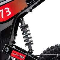 Qaba 24V Kids Electric Motorcycle with 180W Brushless Motor, Suspension, Soft Start, 12" Rubber Tires for 6+ Years, Black(m-8)