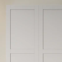 HOMCOM 71" Tall Farmhouse Pantry Cabinet, Kitchen Pantry Storage Cabinet with Soft-Close Hinges, Adjustable Shelves, White(m-12)