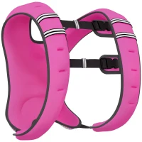 Soozier Body Weighted Vest with Pocket, Soft Skin-Friendly Weighted Workout Vest, Adjustable Weighted Running Equipment, 17.6 lbs., Pink(m-1)