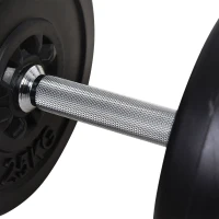 Soozier 145lbs Dumbbell & Barbell Adjustable Set Plate Bar Clamp Rod Home Gym Sports Area Exercise(m-9)