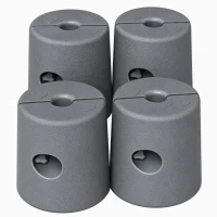 Outsunny HDPE Tent Weights Set of 4, Canopy Weights, Fill with Water or Sand, 104LBS(m-1)