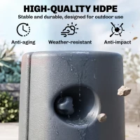 Outsunny HDPE Tent Weights Set of 4, Canopy Weights, Fill with Water or Sand, 104LBS(m-5)