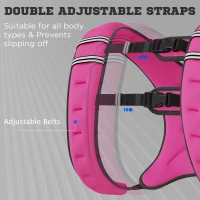 Soozier Body Weighted Vest with Pocket, Soft Skin-Friendly Weighted Workout Vest, Adjustable Weighted Running Equipment, 17.6 lbs., Pink(m-6)