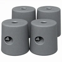 Outsunny HDPE Tent Weights Set of 4, Canopy Weights, Fill with Water or Sand, 104LBS(m-11)