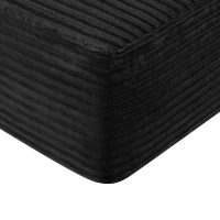 Modern Cloud Sectional with U-Shape Chaise and Side Pockets, Cozy Modular Sofa with Deep Seat and No Assembly, 134'' L x 66" W x 26" H, Black(m-8)